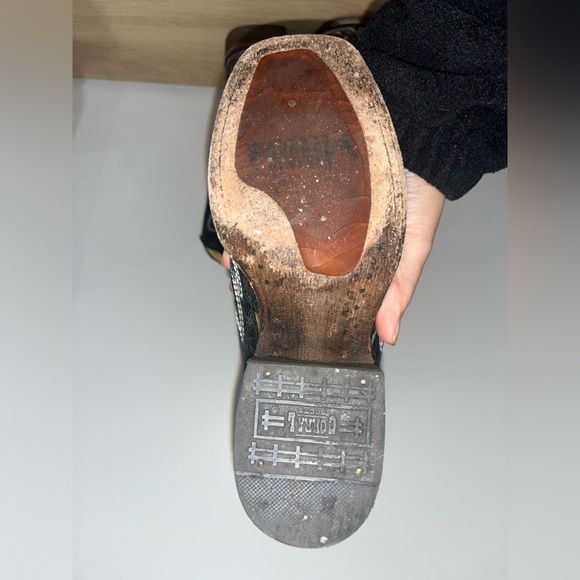 Womens Black, White Cross & Wings Corral Boots A1019 - Picture 11 of 11